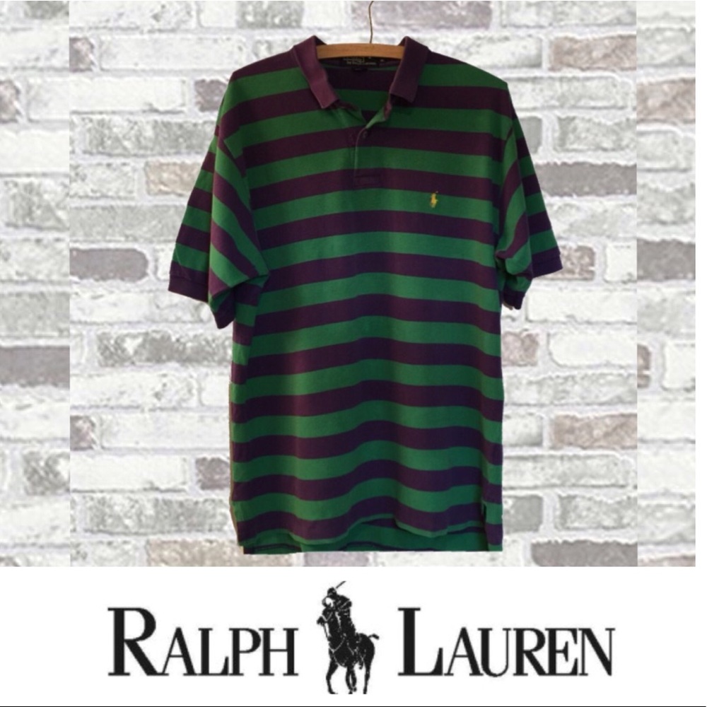 Ralph Lauren Classic Fit Mesh Stripe Polo Shirt